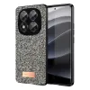 Onegif Xiaomi Redmi Note 14 Pro 5G Bright Simli Kapak - Gümüş
