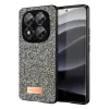 Onegif Xiaomi Redmi Note 14 Pro 5G Bright Simli Kapak - Gümüş