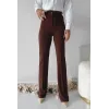 Önü cumalı ithal krep pantolon