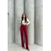 Önü cumalı ithal krep pantolon