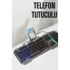 Oyuncu Klavyesi Q Klavye RGB Işıklı Mouse Hediyeli