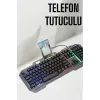 Oyuncu Klavyesi Q Klavye RGB Işıklı Mouse Hediyeli