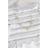 Pirinç Gold Renk Yonca Kadın Kolye