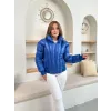 Puffer kısa mont mavi st25534