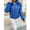 Puffer kısa mont mavi st25534