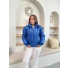 Puffer kısa mont mavi st25534