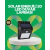 Solar Enerjili 20 LED Hareket Sensörlü Duvar Lambası