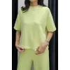 Tshirt alt üst modal takım sarı