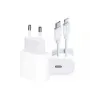 Type-C to C Kablolu 35W Hızlı Şarj Başlığı Set