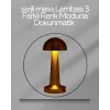 USB Şarjlı Dokunmatik LED Masa Lambası – 3 Renk Modu & Dimmer