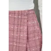 İki düğmeli şort etek pembe h26414