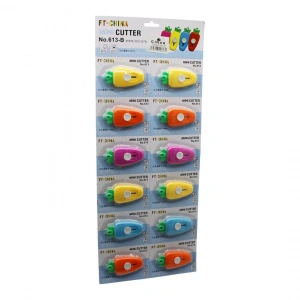 12 Adet Havuç Mini Cep - Çanta Falçata - Maket Bıçak