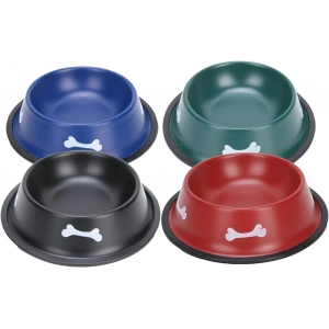 Büyük Boy Renkli Metal Mama Kabı Pzt - 706