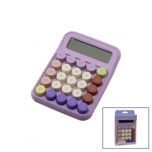 Daktilo Tuş Modeli  12 Haneli Hesap Makinesi Mix Renkli  Pilli  15.7 X 11.1 X 2.7cm   166gr