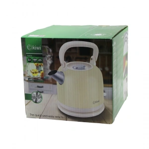 Kiwi Kk-3340w Krem Nostalji Demlik Modelçelik Kettle Su Isıtıcı 2.2lt1800w Paslanmaz Çelik Gövde- Gizli Resiztans