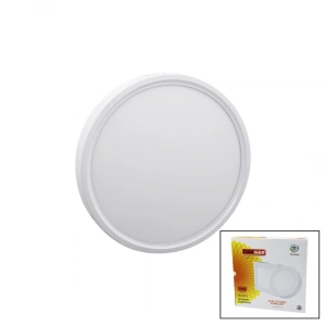 Nisaluce Epl-24sü 24w Beyaz Metal Kasa Sıva Üstü Yuvarlak Led Slim Panel 1680lm Beyaz=6500k 30.000 Saat Ömür