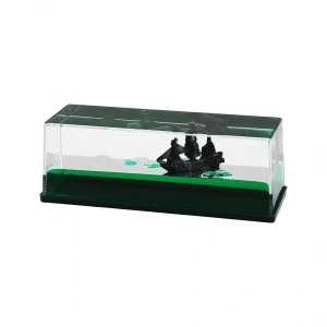 Yeşil Su   Dikdörtgen Mika  Yüzen Batmayan Gemi  Dekoratif Biblo Akvaryum   4.5x14.5x5.3cm