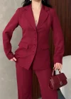 Elegant Bordo Takım
