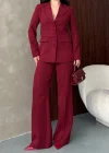 Elegant Bordo Takım