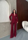 Elegant Bordo Takım