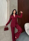 Elegant Bordo Takım