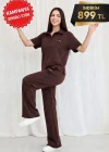 Kahve Rahat Kesim Şık İkili Takım – Günlük & Spor Kombin | Sınırlı Stok