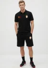 Siyah Galatasaray 1905 Siyah Polo Tişört ve Şort Takımı