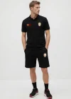 Siyah Galatasaray 1905 Siyah Polo Tişört ve Şort Takımı