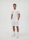 Beyaz Galatasaray 1905 Siyah Polo Tişört ve Şort Takımı