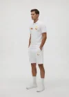 Beyaz Galatasaray 1905 Siyah Polo Tişört ve Şort Takımı