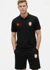 Siyah GS 1905 Polo Yaka Şortlu İkili Takım