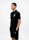 Siyah FB 1907 Polo Yaka Şortlu İkili Takım