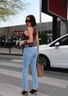 Açık Mavi Yüksek Bel İspanyol Paça Jean Pantolon