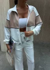 Beyaz Likra Model Kumaş İkli Takım