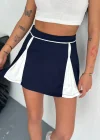 Lacivert Çift Renk Modal Şort Etek