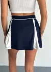 Lacivert Çift Renk Modal Şort Etek