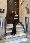 Siyah Çımalı Pantolon