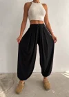 Siyah Oysho Modal Şalvar Pantolon