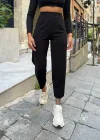 Siyah Pensli Balon Pantolon