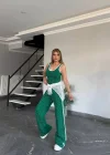 Yeşil File Detaylı Taş İşlemeli 3lü Takım