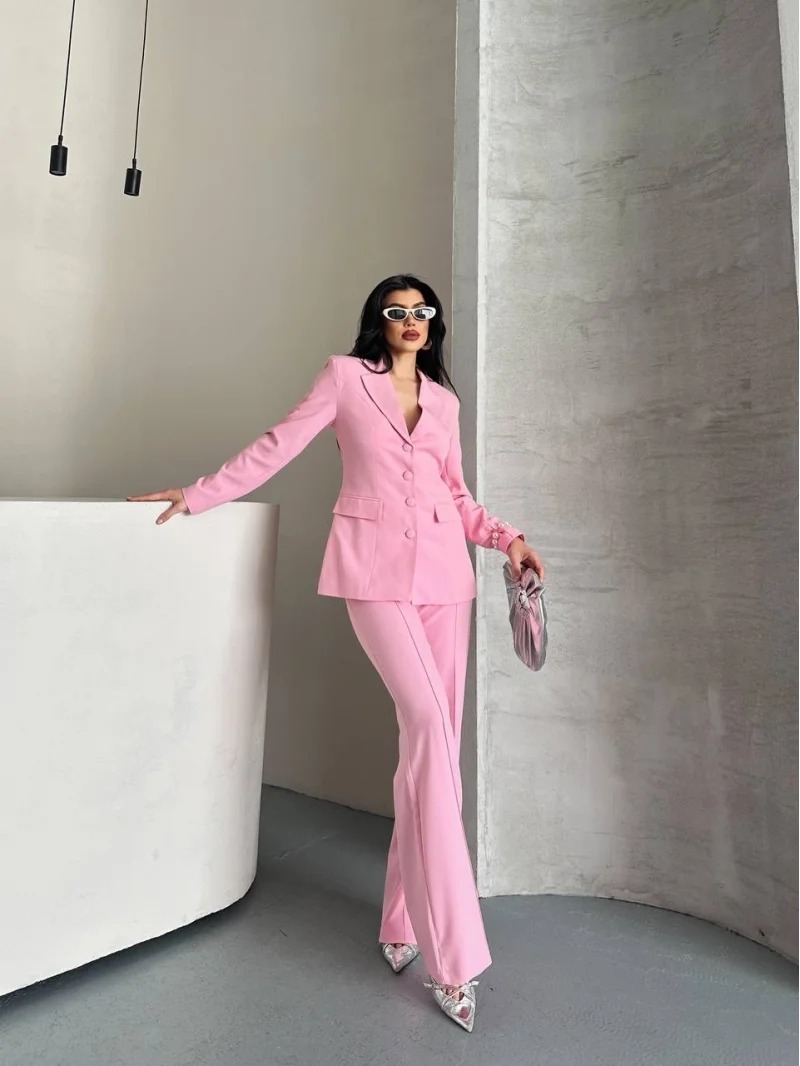 Elegant Fuşya Takım