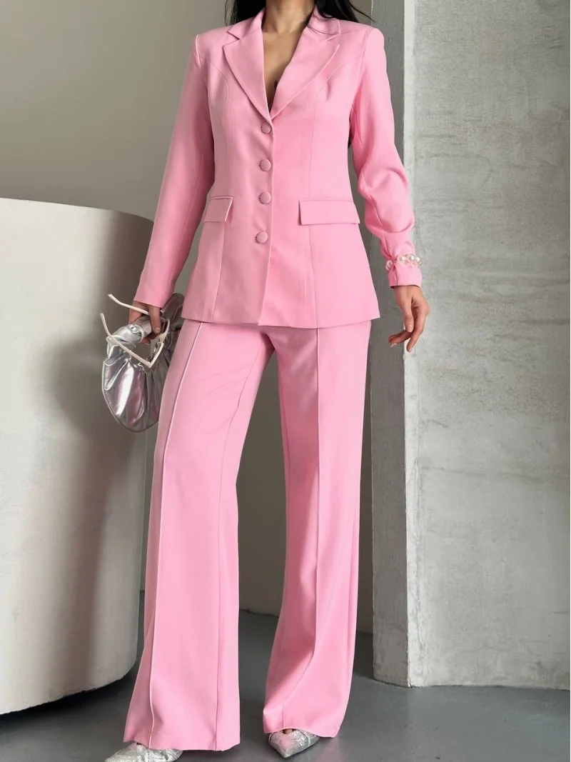 Elegant Fuşya Takım