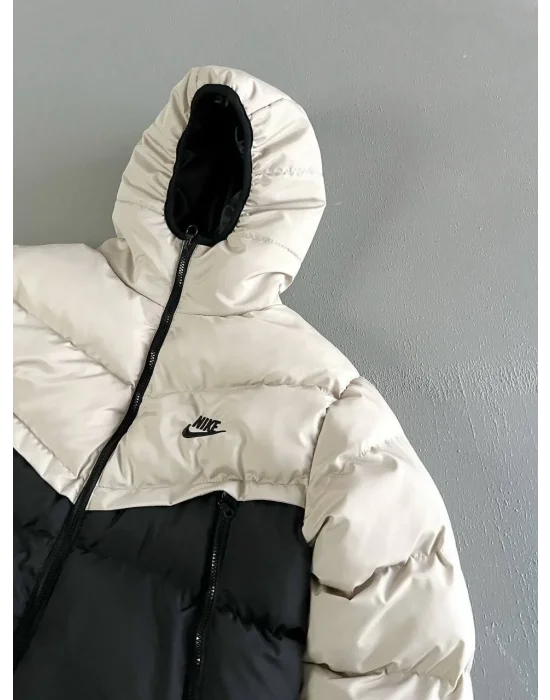 Bej NK Unisex Kapşonlu Şime Mont