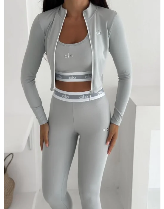 Gri Alo Üçlü Takım