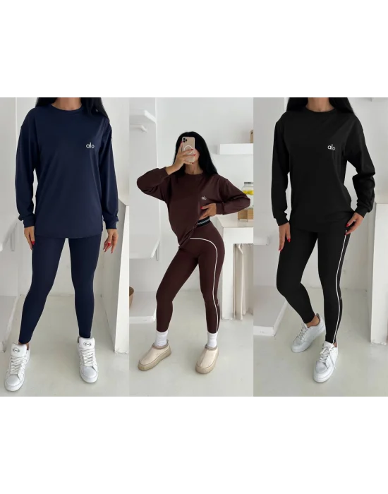 Siyah Alo Taytlı Takım