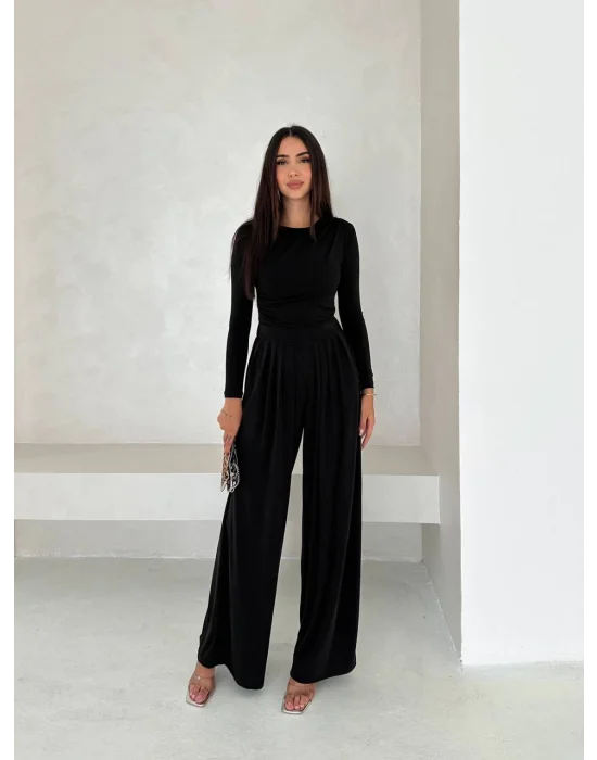 Siyah Kumas Suprem oysho Pantolon