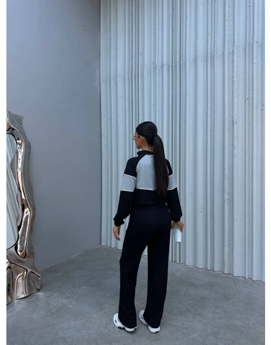 Siyah Likra Model Kumaş İkli Takım