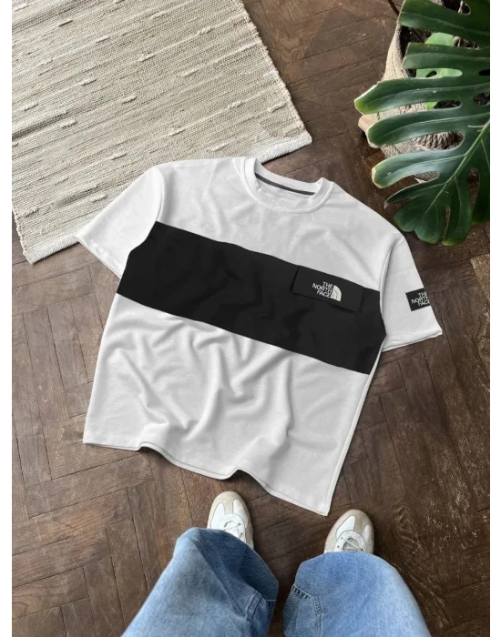 Siyah Şerit NF Oversize Unisex Tshirt