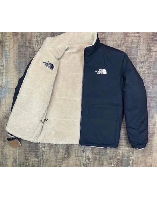 Mavi Unisex TNF Çift Taraflı Peluş Mont