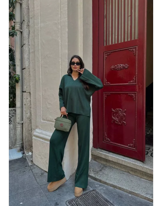 Yeşil Triko İkili Takım